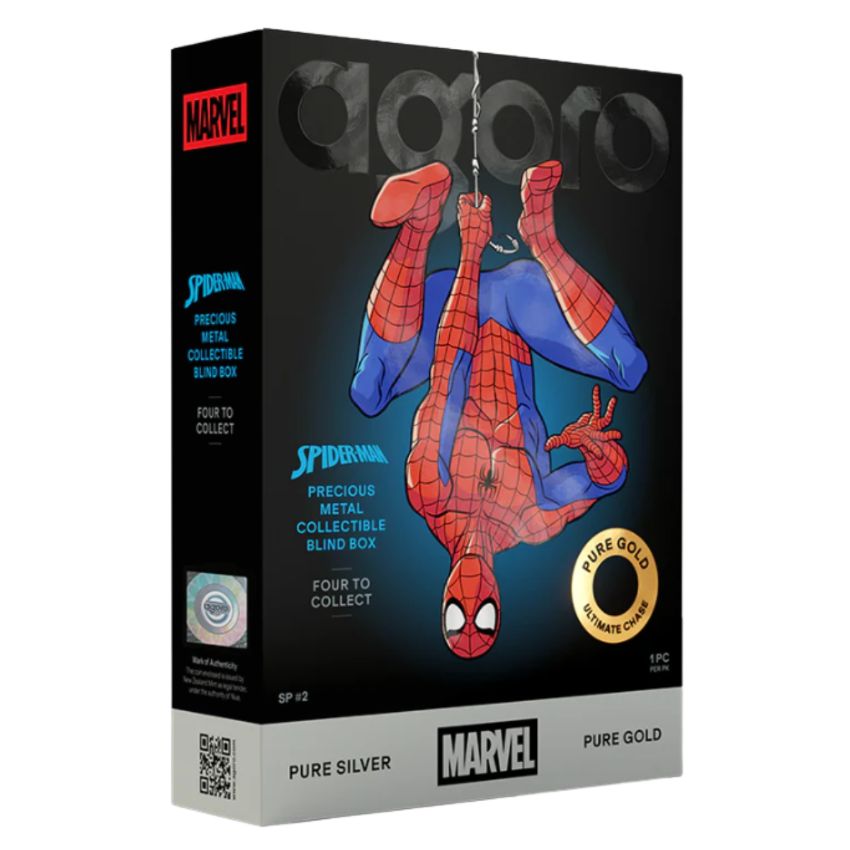 Agoro Marvel Spider-Man Transforms Blind Box 1/2oz Silver Coin