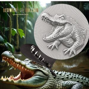 Scottsdale Mint 1oz Crocodile Silver Stacker Round (1oz)