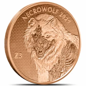 Zombucks World Necrowolf 1oz AVDP Copper Round (1oz)