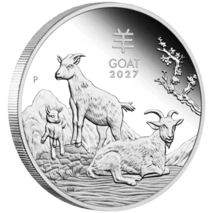Perth Mint 2027 Year of the Goat 1oz Silver Bullion Coin in Roll (20oz) **IN STOCK**