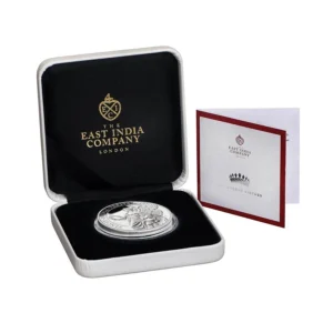The East India Company London Queen's Virtues Charity 2022 Β£1 1oz Silver Proof Coin
