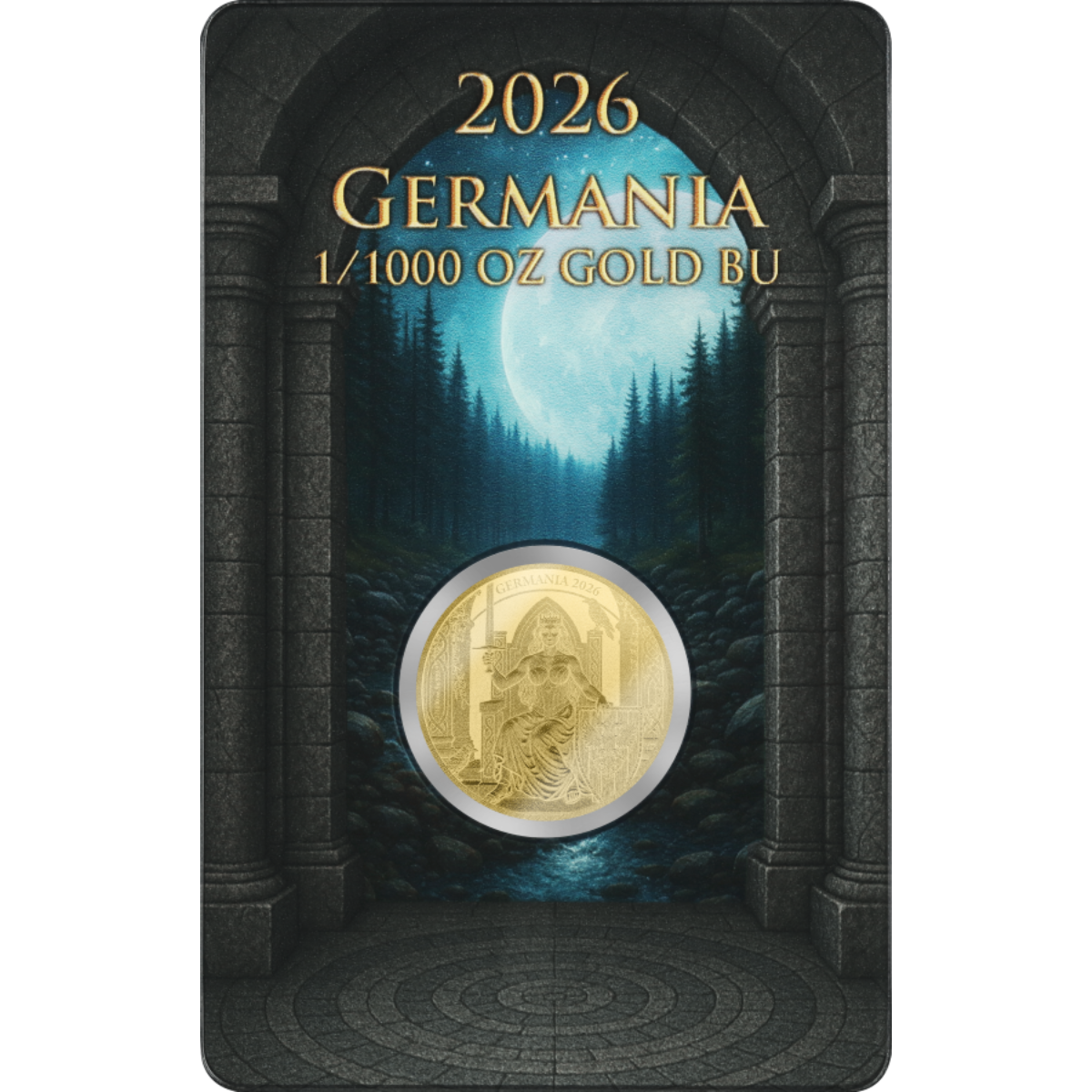 Germania Mint 2026 Germania 1/1000oz Gold Bullion Coin