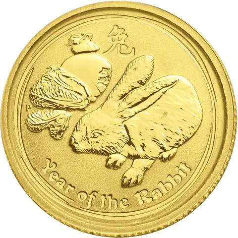 Perth Mint Australian Lunar Series II Year of the Rabbit 2011 1/20oz Gold Bullion Coin