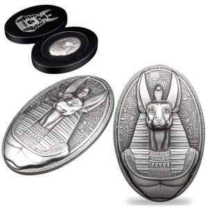 2024 200 Francs Djibouti Anubis 3oz Silver 3D Shaped Proof Coin