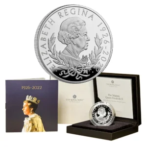 2022 Royal Mint Her Majesty Queen Elizabeth II UK 1oz Silver Proof Coin