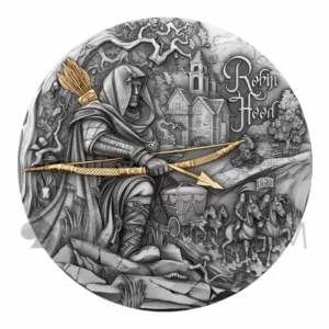 2024 Cameroon 2000 Francs Robin Hood 2oz Silver Bullion Coin