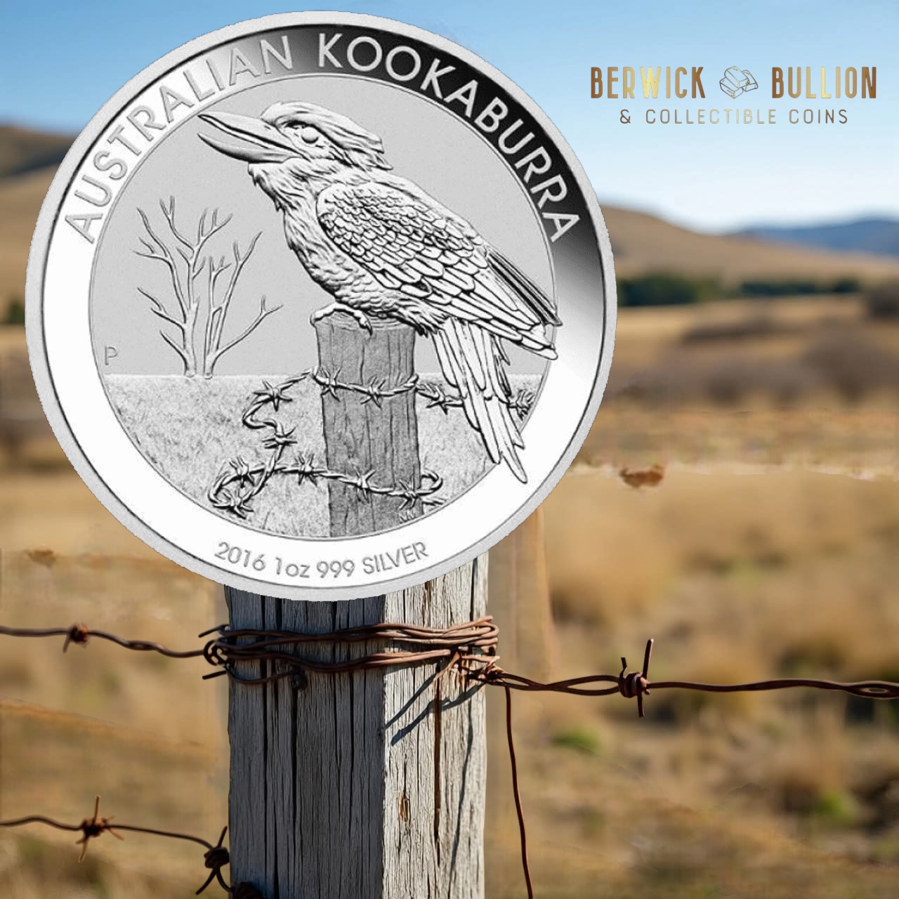 Perth Mint 2016 Australian Kookaburra 1oz Silver Coin in Capsule (1oz)